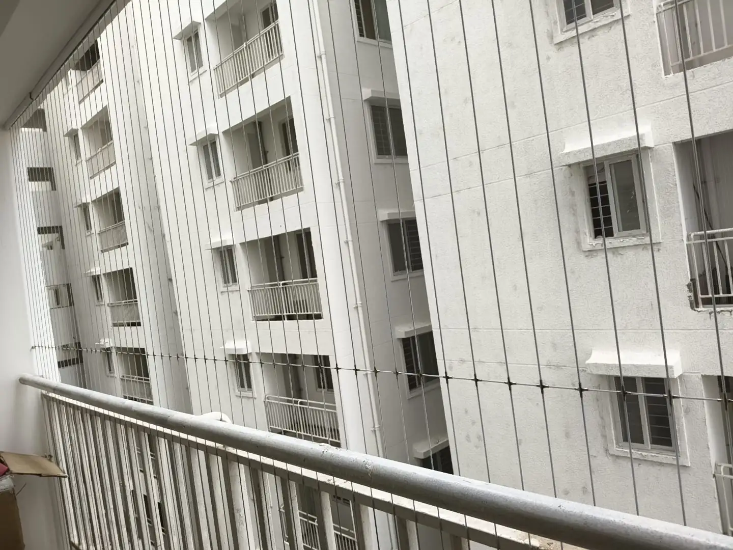 Balcony Invisible Grill Installation in Guntur - Real Project 02 by Sandhya Invisible Grills