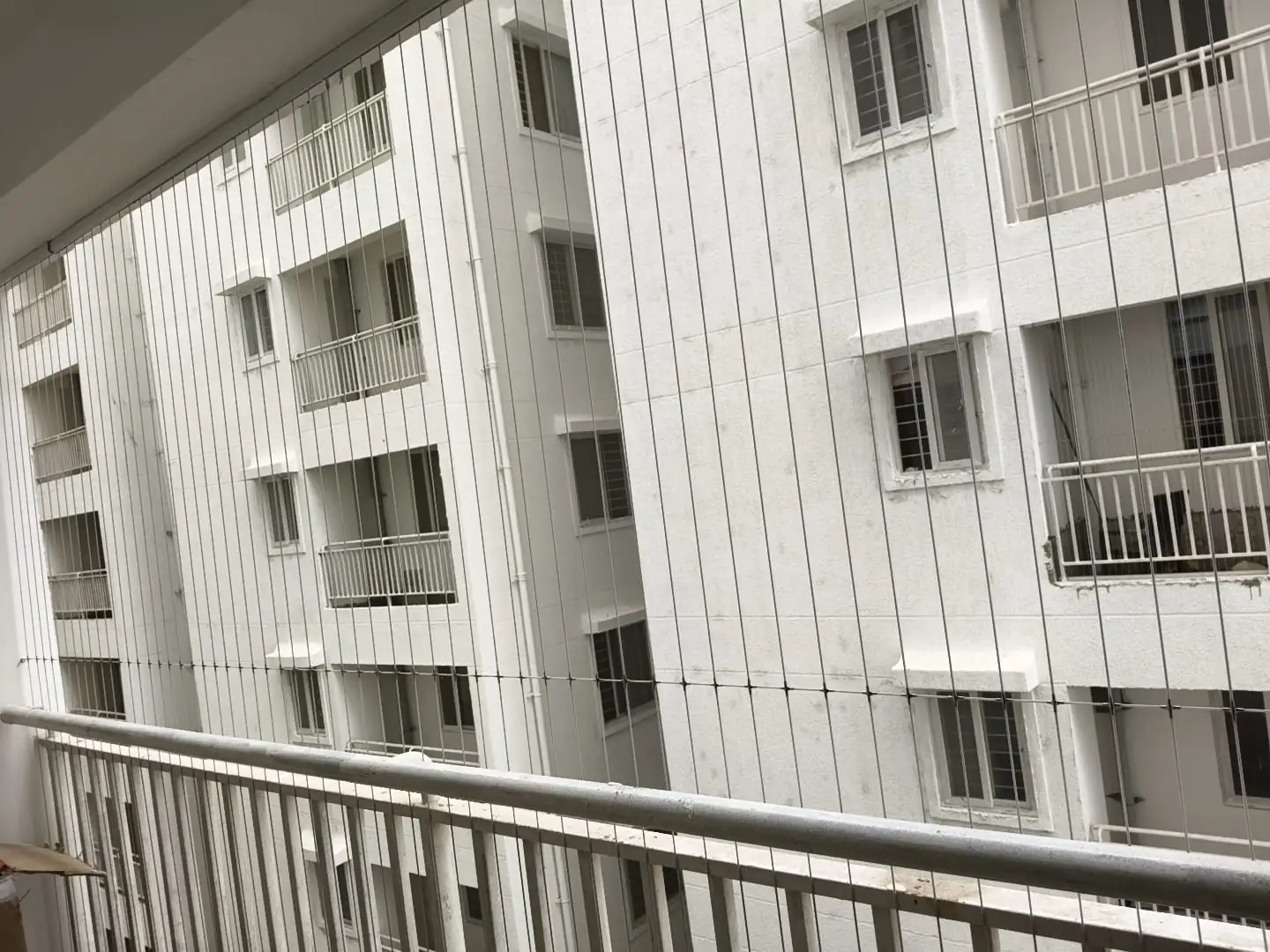 Balcony Invisible Grill Installation in Coimbatore - Real Project 03 by Sandhya Invisible Grills