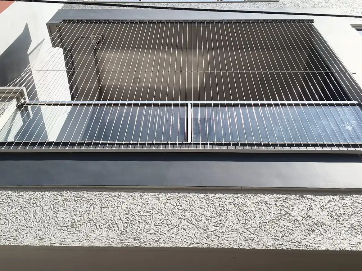 Balcony Invisible Grill Installation in Rajahmundry - Real Project 05 by Sandhya Invisible Grills