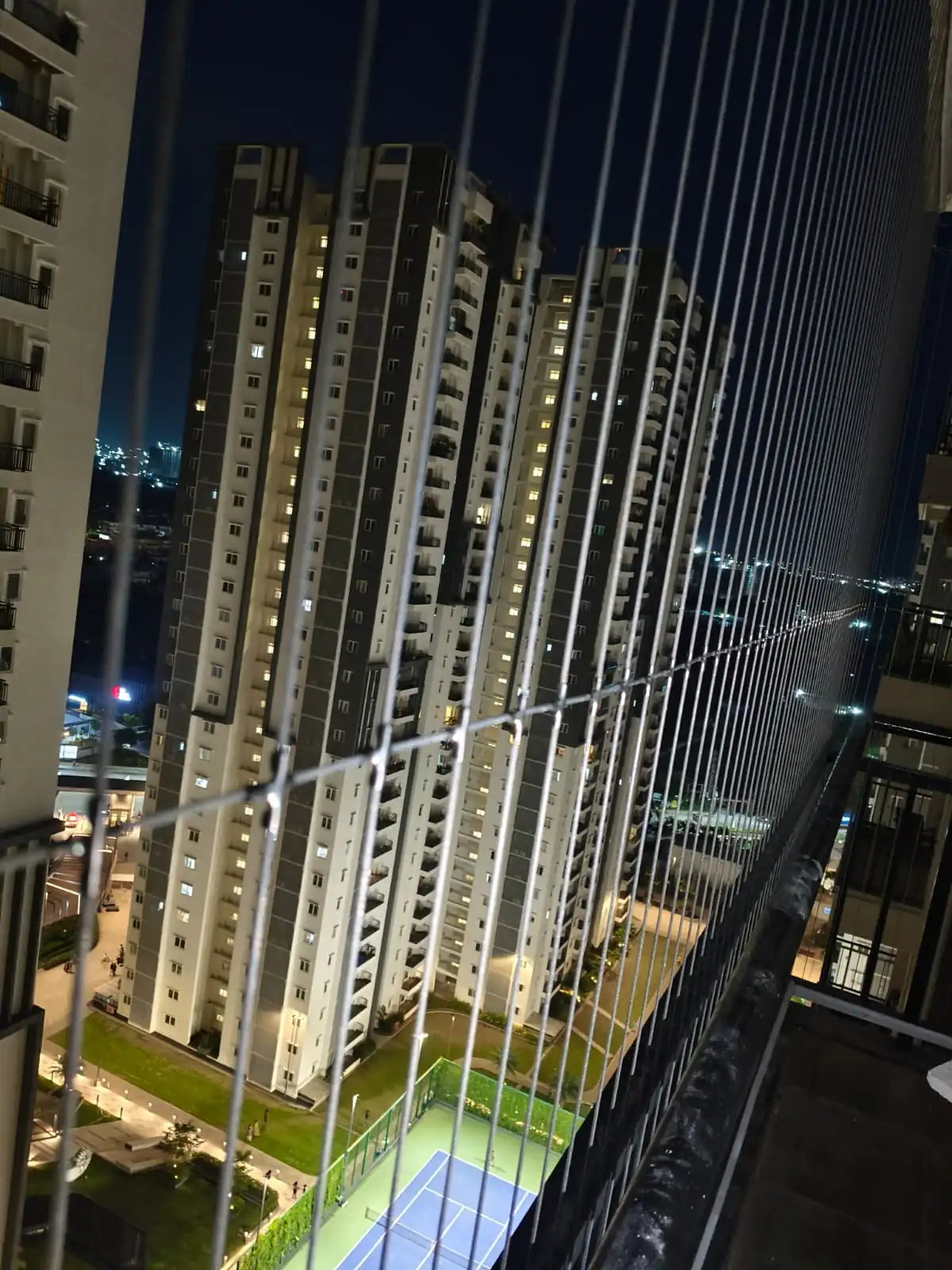 Balcony Invisible Grill Installation in Anakapally - Real Project 12 by Sandhya Invisible Grills
