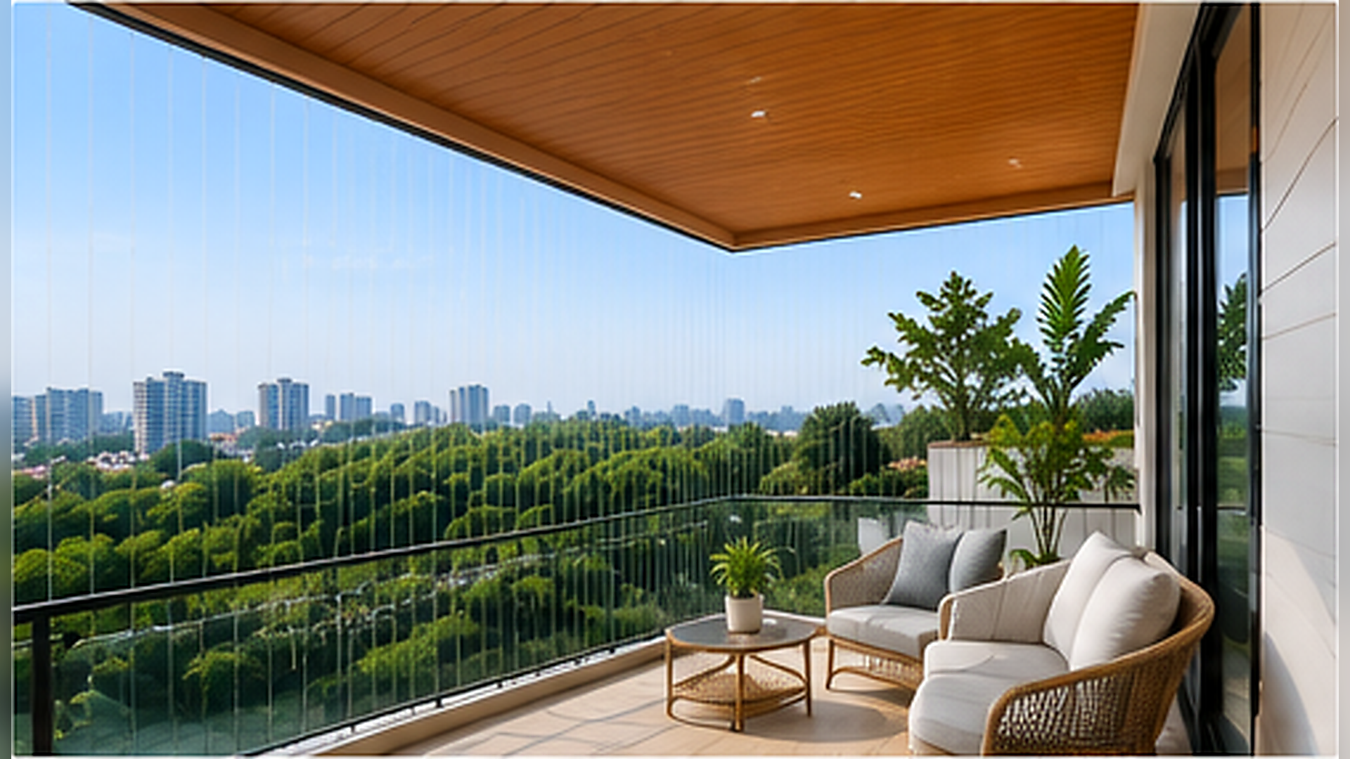 Sandhya Invisible Grills balcony safety installation